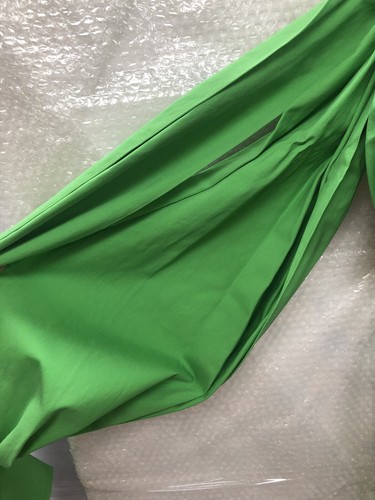 Rosie Assoulin Draped Top and Skirt Green One Shoulder - Picture 9 of 23