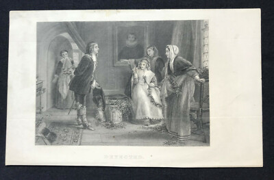 steel engraving Detected love man women 