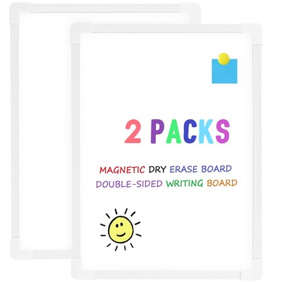 2 Pack Magnetic Dry Erase White Boards Grocery List for Fridge