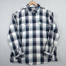 Carhartt Shirt Mens XL Original Fit Chambray Cotton Button Down Work Outdoor