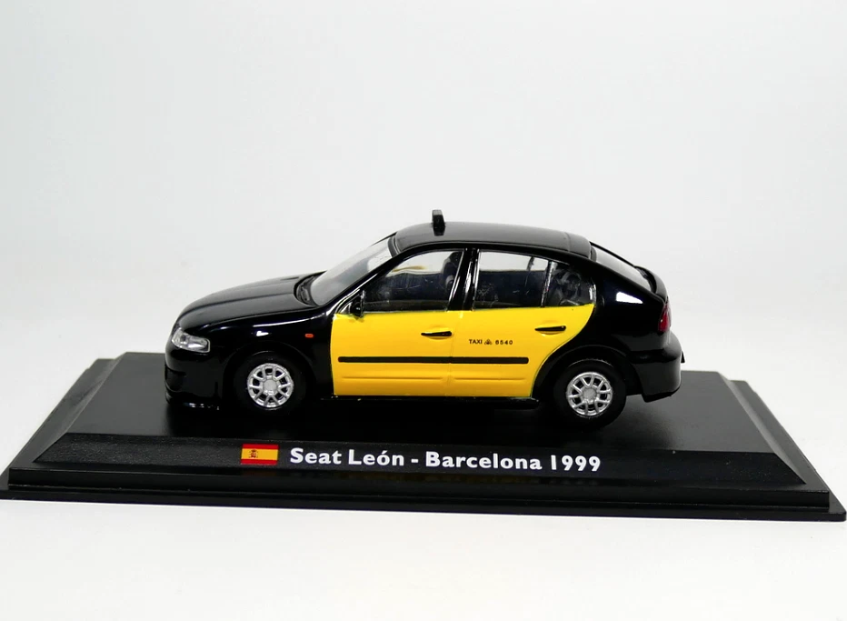SEAT LEON - Coche Taxi Barcelona, Ciudad Condal1999 (Escala 1/43) Taxis servicio - Imagen 4 de 4