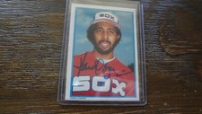 1985 TOPPS ALL STAR HAROLD BAINES AUTOGRAPHED    BASEBALL CARD