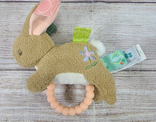 Mary Meyer Taggies Signature Collection Plush Bunny Lovey Teether Stuffed Toy 6"