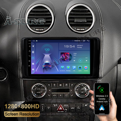 für Mercedes W164 ML/GL-Klasse Android 13 Carplay GPS 2+32GB Navi Radio - Afbeelding 1 van 11