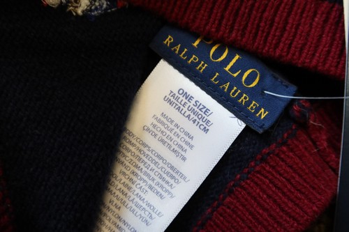 New Polo Ralph Lauren Kid's Polo Bear Beanie Size 4-7 (41cm) - Picture 3 of 3