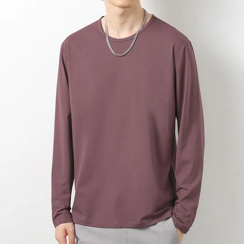 Herren Pullover T-Shirts Locker Rundhals Langarm Oberteile Streetwear Freizeit T-Shirt - Bild 18 von 40