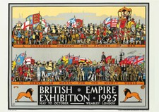 VINTAGE POSTER LONDON Wembley Exhibition 1925 Tourism Ad ART PRINT A4 A3 