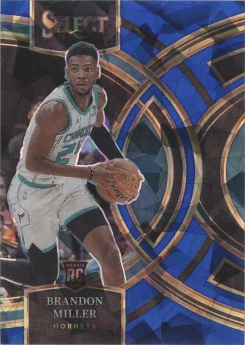 2023-24 Panini Select - Premier Level Blue Cracked Ice Prizm #130 Brandon Miller (RC)