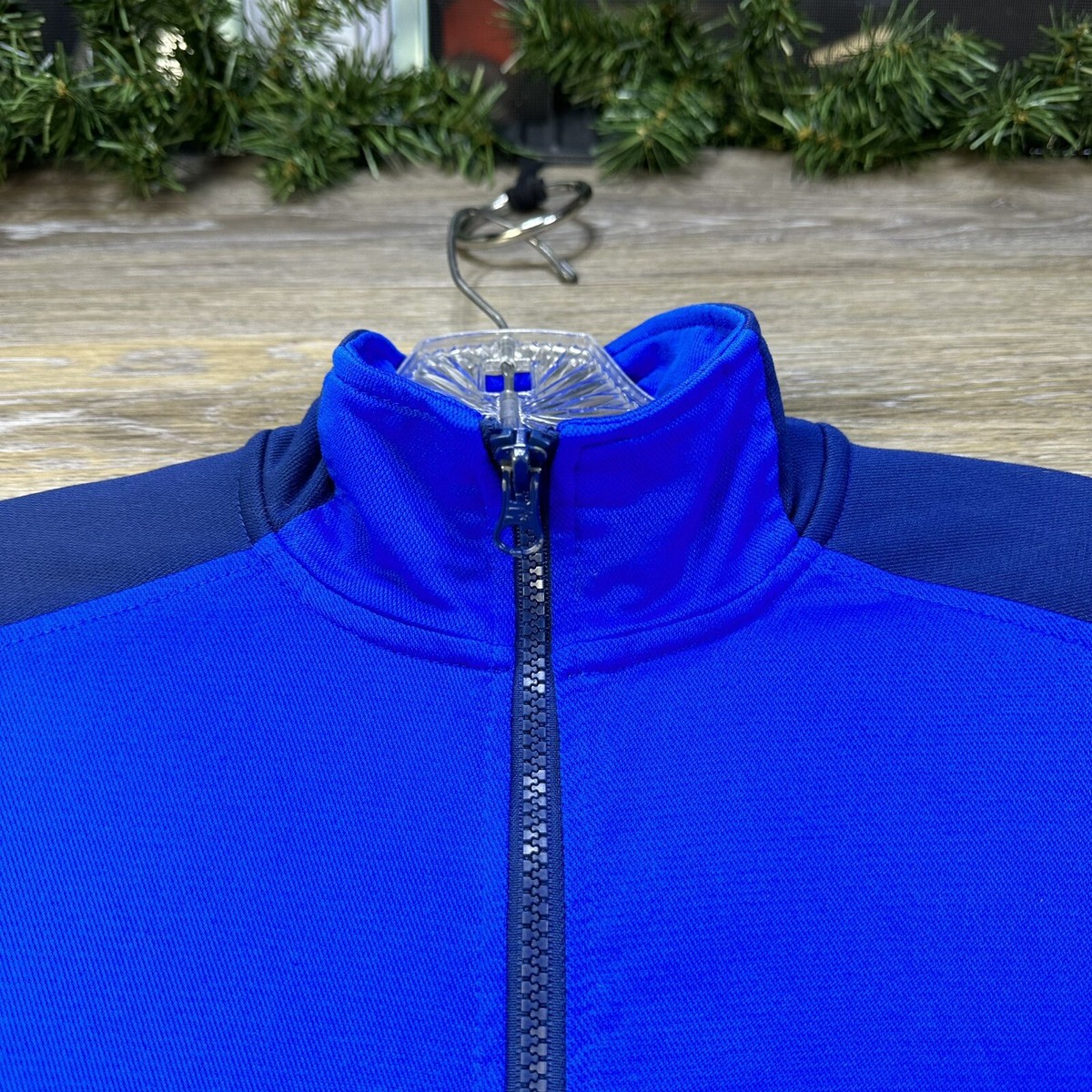 STARTER Jacket Size Small Blue Moisture Wicking Modern Sports Warm