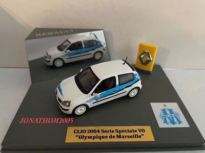 Renault Clio 2004 Olympique De Marseille - Universal Hobbies 1/43 - Rare - Occasion