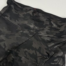 Spanx Leggings Women's Size Small Camo Black Shine Shimmer Athleisure Gym