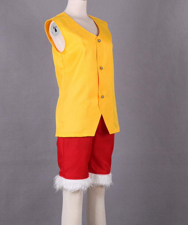 Men Kids Halloween Party One Piece Monkey·D·Luffy Suit Cosplay