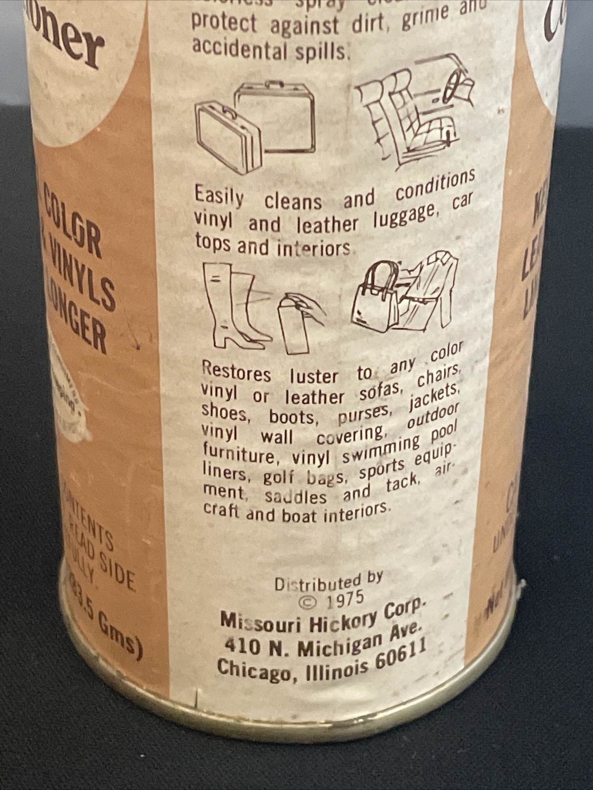 Vintage 1975 Tannery Leather / Vinyl / Cleaner Conditioner Spray 10 Oz