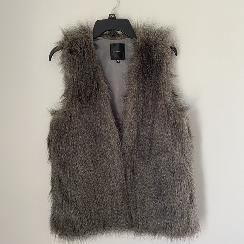 Faux Fur Gray Vest | eBay