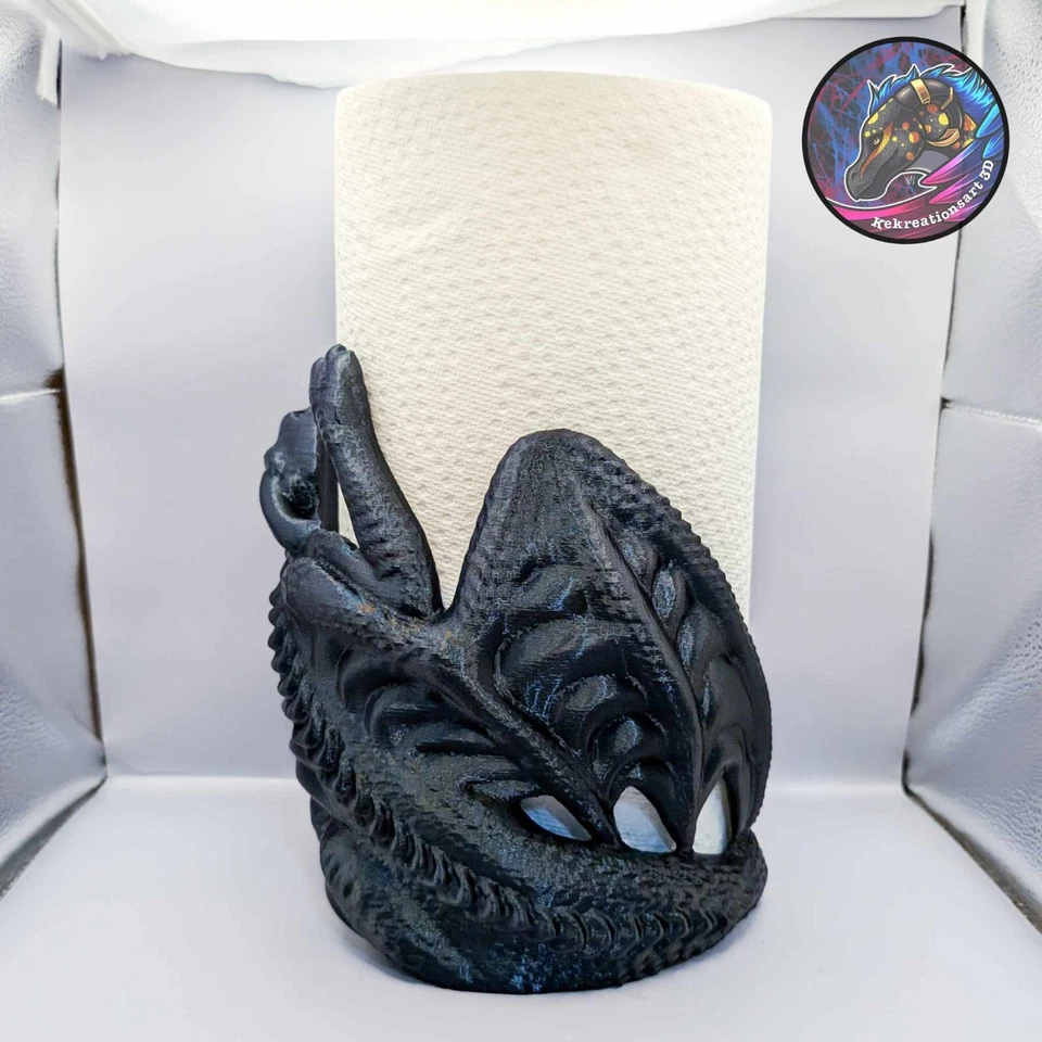 Dragon Paper Towel Holder Fourth Wing Gift Unique Home Decor - Image 2 of 4