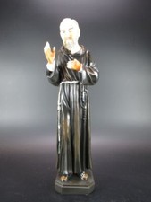 Padre Pio Padre Monaco 30 cm Poliresina Statua Statua Statua Sacra NUOVO