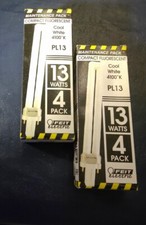 2 Feit Electric 4 packs of 4100K PL13 watt bulbs PL13/41/MP