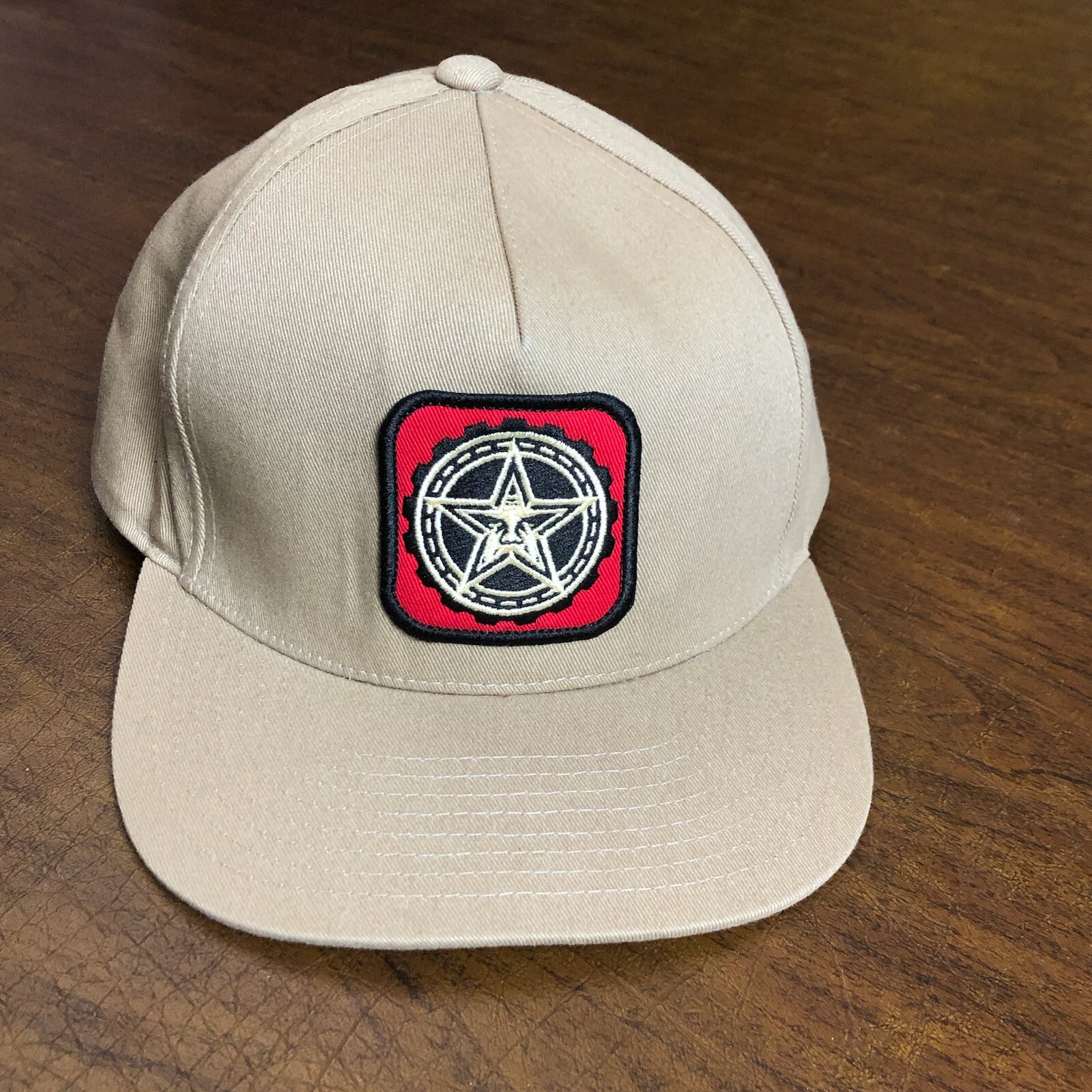 Obey RED Patch Logo Snapback Hat Adjustable Size … - image 1