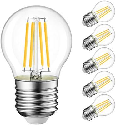 LVWIT 6 Pack Edison Globe Buld | 420 Lumen | 4W | 3000K