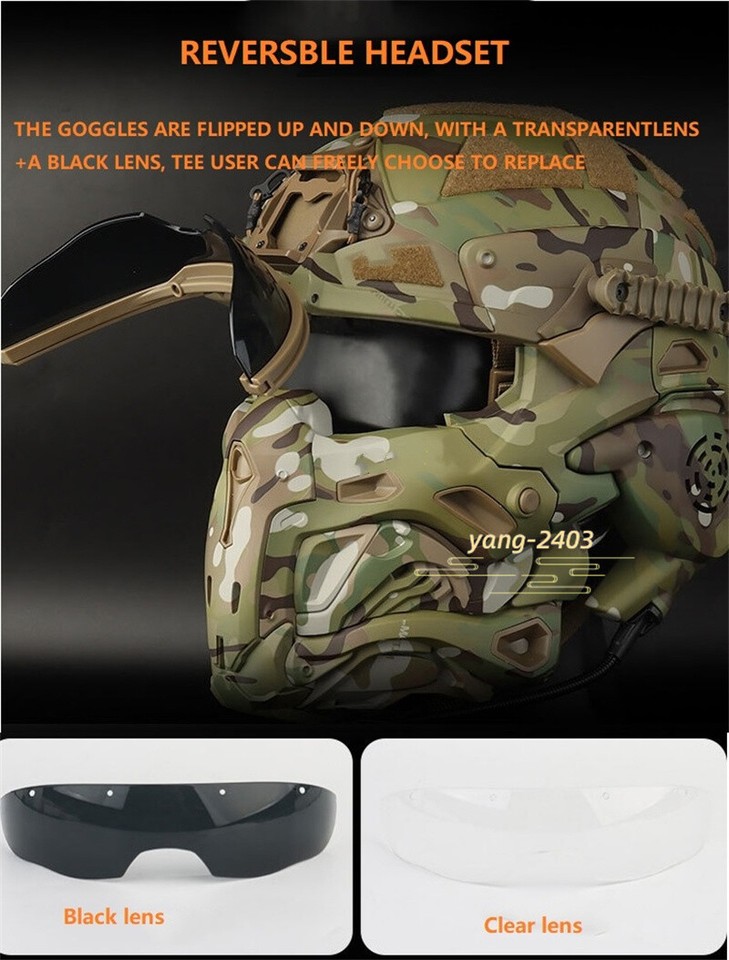 Ballistic Helmet Tactical Assault Helmet Ii Built-In Headset With