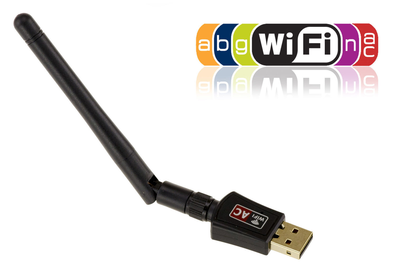 Chiave USB 2.0 Wifi IEEE802.11 A B G N AC - 600AC - Una Antenna