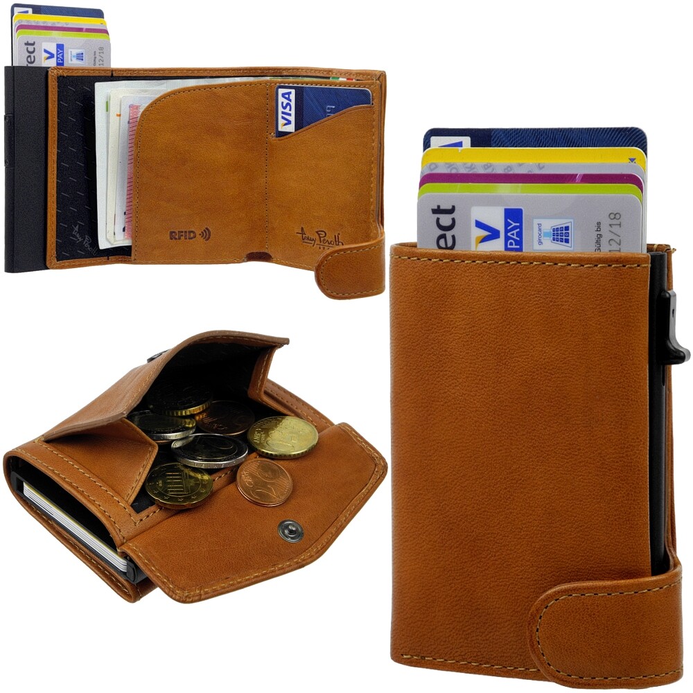 Tony Perotti Tarjetero Rfid Funda Para Tarjetas De Crédito Gris Topo Solución EB - Foto 9