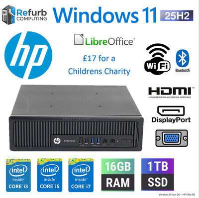 HP Mini PC Windows 11 Tiny Desktop WiFi bis i7 4. Gen 16GB RAM 1TB SSD 05