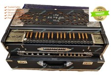 13 Scale Changer High Concert Quality 5 Reed Harmonium Black Indian Brass Melody