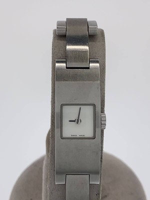 COACH Quartz Analog Stainless Steel Wristwatch WHT SLV SS, Slightly Scratched