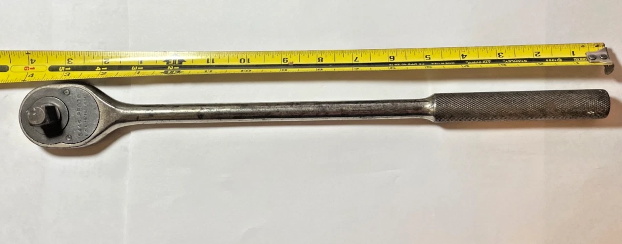 PROTO PROFESSIONAL TOOLS 5449 Ratchet Wrench 1/2" Drive USA Tool Vintage