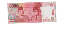 INDONESIA 2004 100000 RUPIAH BANKNOTE P146a UNCIRCULATED