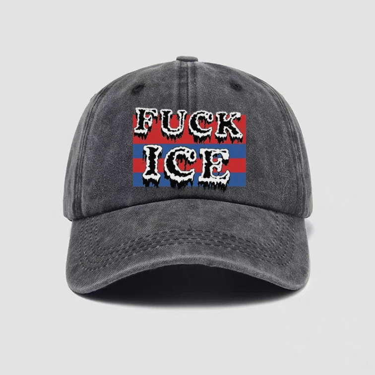 Fck ICE Hat  Baseball Cap Dad Hat Unisex