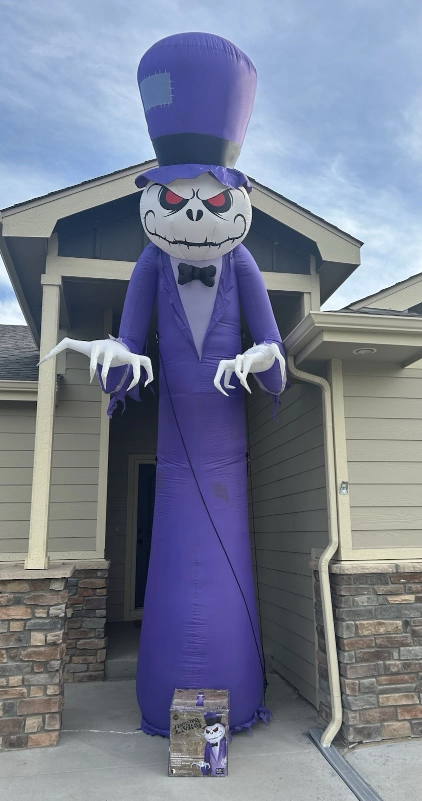 GEMMY Haunted Living HUGE 16FT Airblown REAPER LED Halloween INFLATABLE W/BOX