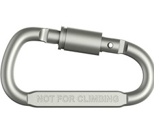 5Pcs Screw Locking D-shape Carabiner Aluminum Climbing Tree Rigging Tool