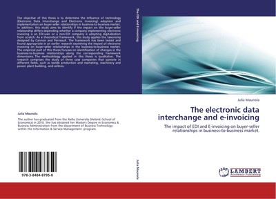 The electronic data interchange and e-invoicing Julia Maunola