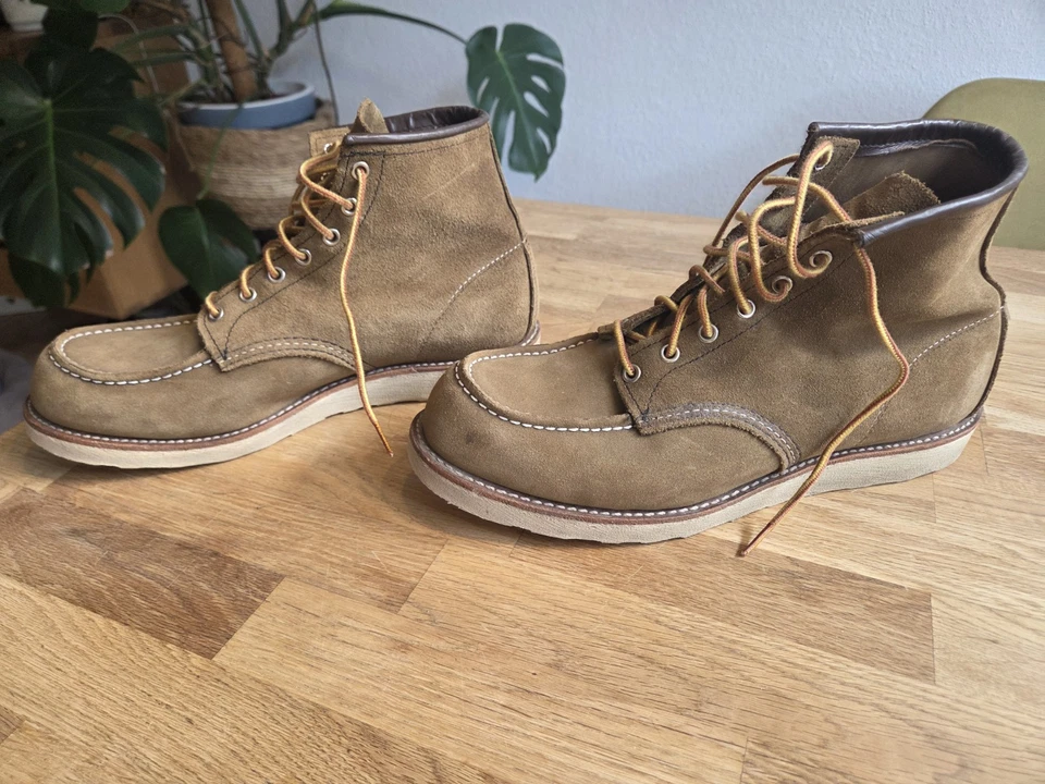 Herrenschuh Red Wing Moc Toe 8881 Olive Mohave Leather, wie neu, Größe 44 - Bild 4 von 4