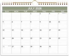 2026-2027 Calendar- Wall Calendar 2026-2027 Runs from July 2026 to December