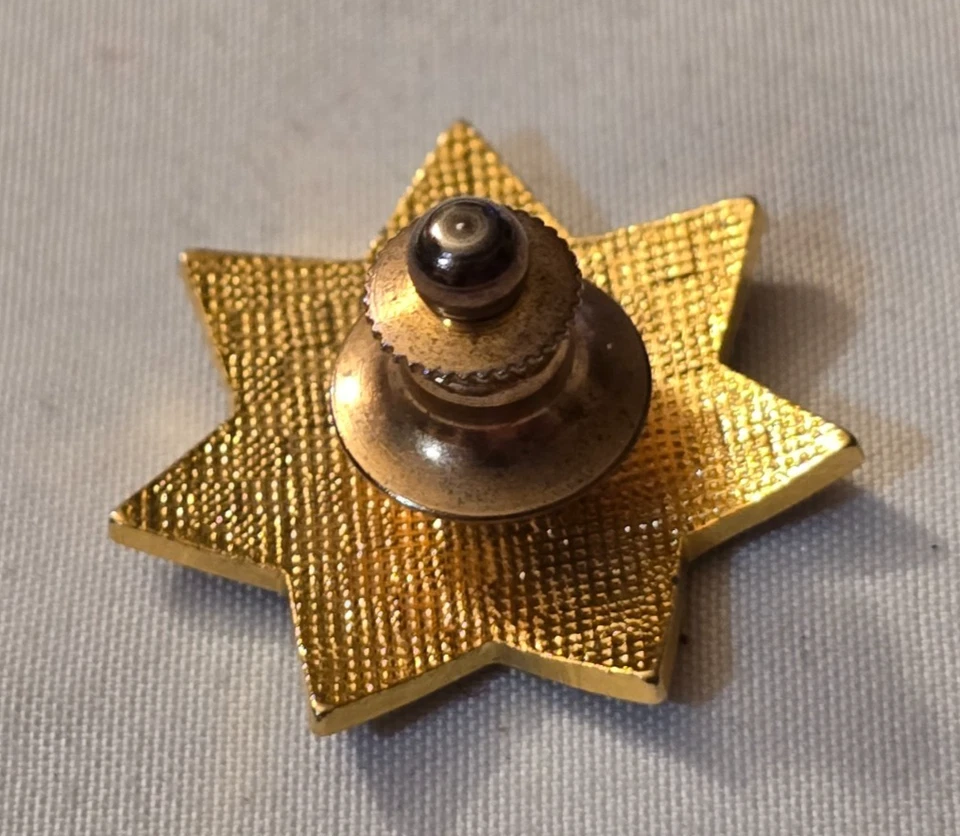 Vintage California Highway Patrol CHP Star Badge Lapel Pin - Image 2 of 3