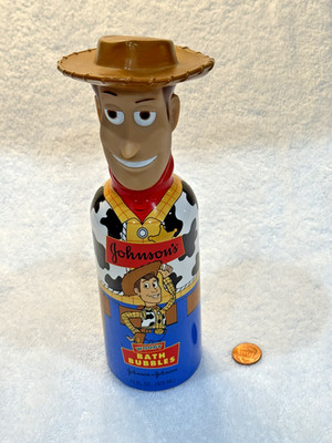 Vintage Toy Story Woody Bath Bubbles Johnsons Sealed BottleDisney Pixar  90s