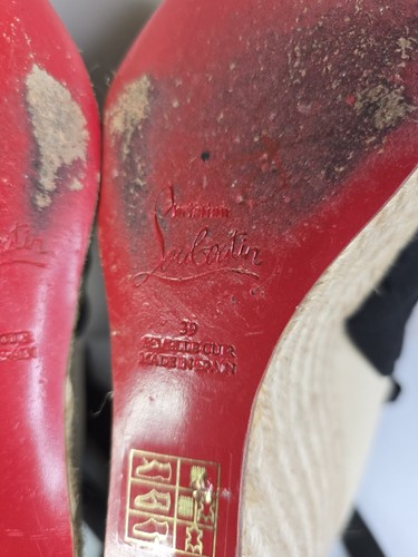 AUTÉNTICA Alpargata Christian Louboutin Talla 39 EE. UU. 6,5 - ¡MIRA PRE-AMADA!! - Imagen 20 de 24
