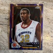 Topps 2025 Chrome McDonald's All American Serial # Amar'e Stoudemire East #82 B…