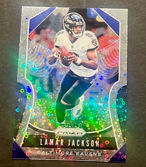 2019 PRIZM LAMAR JACKSON DISCO PRIZM REFRACTOR SP! 2ND YEAR!