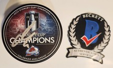 Arturri Lehkonen Signed Autographed Colorado Avalanche Cup Puck BAS COA 