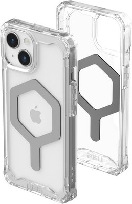 UAG iPhone 15 Plus Hülle 6,7'' Plyo mit MagSafe Slim Stoßfest Klar Eis/Silber