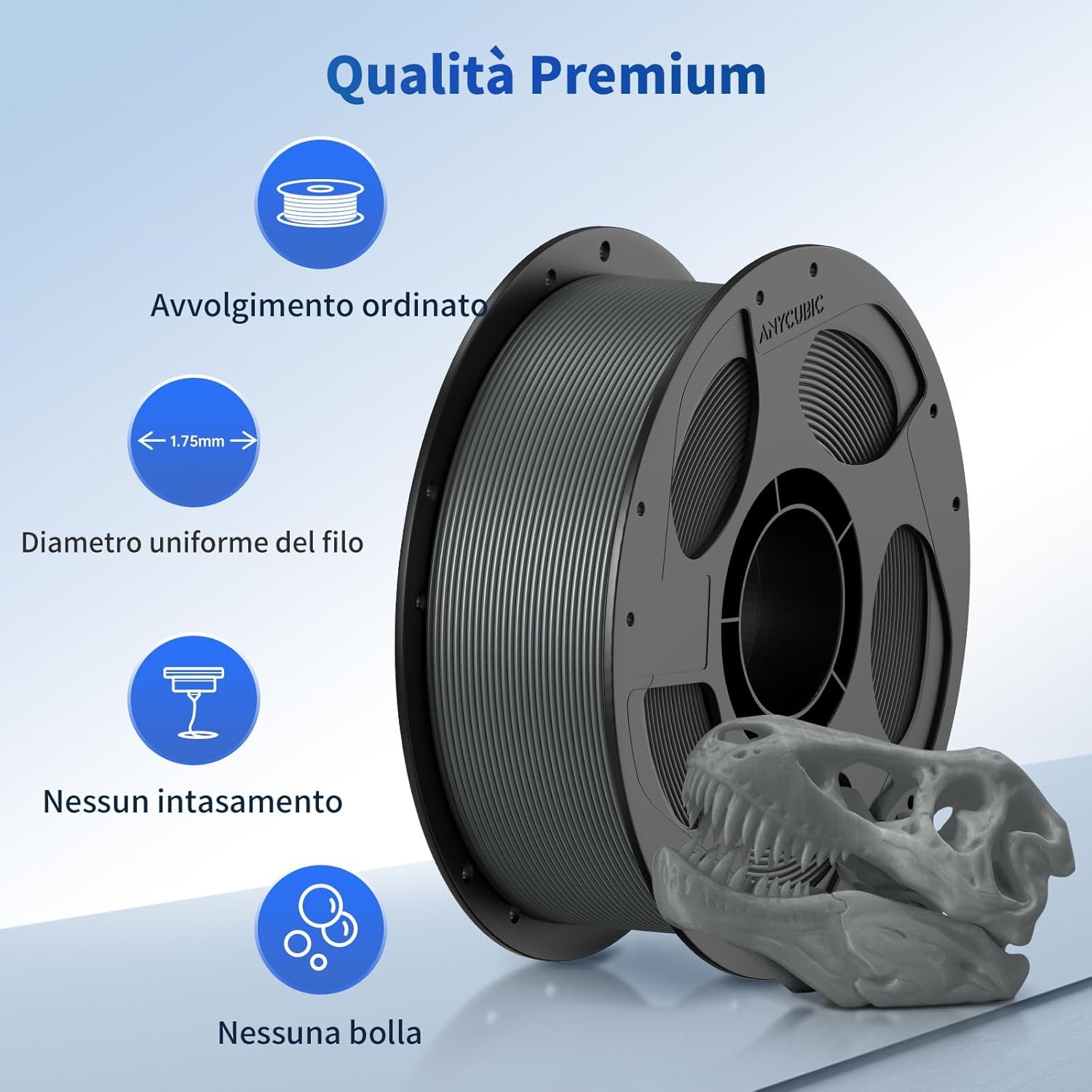 Filamento PLA 1,75mm 12KG per Stampante 3D Anycubic foto 4