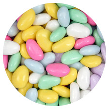 Assorted Jordan Almonds, 2 Pound Jordan Almond Bulk Bag, Almond Candy, Jordan Al
