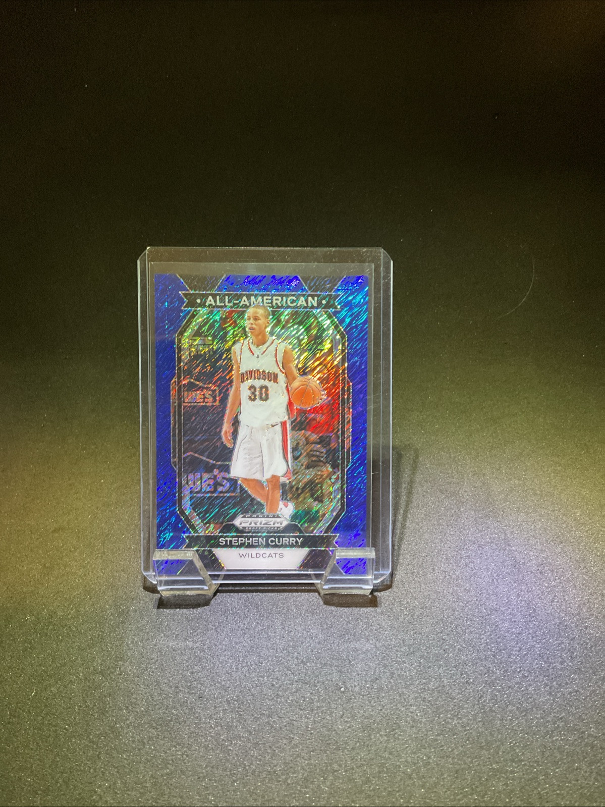 2024 Panini Prizm Draft Picks - Stephen Curry All-American Blue Shimmer FOTL /19