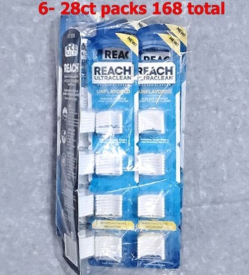 Reach Ultra Clean Access Flosser Refill Pack Unflavored 28 Count Lot of 6=168 ct