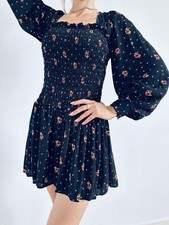 Women Free People Dress Black 36 / S / 44 #7R7L