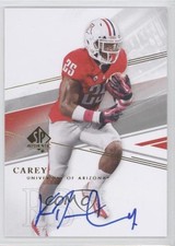 2014 SP Authentic Auto Ka'Deem Carey Ka' Deem Carey #11 Auto 0a6